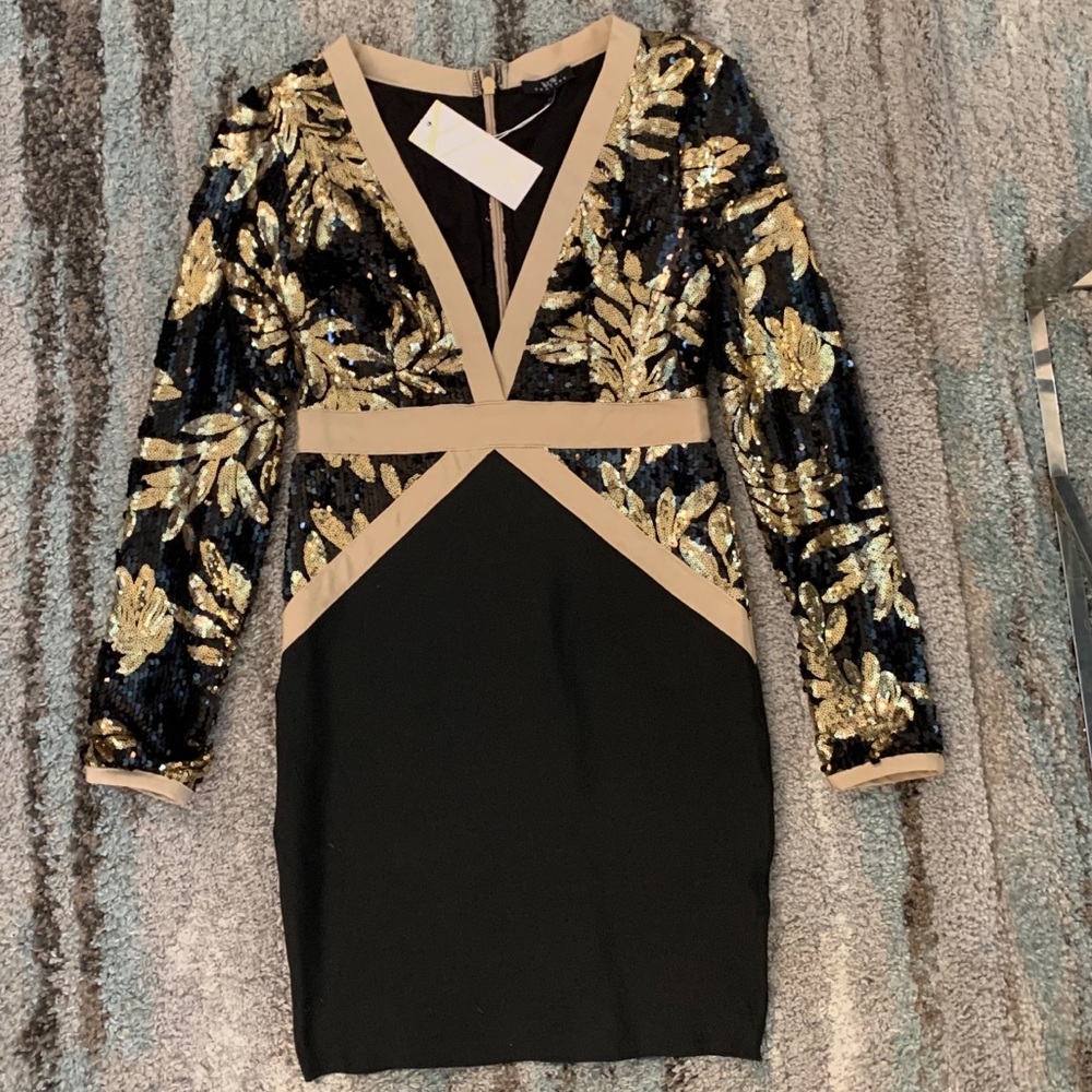 Wow Couture Sequin Bodycon Bandage Dress